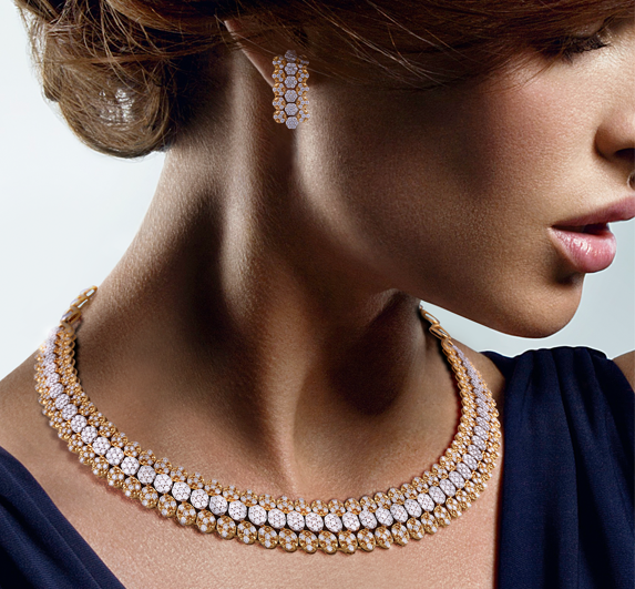 Ripple Neck Piece & Earring Genesis Diamonds